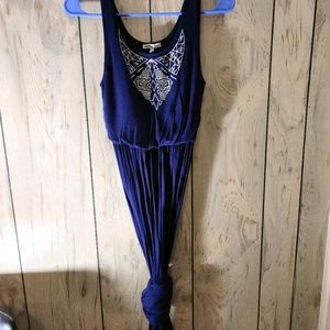 Charlotte Russe Navy Blue Sun Dress
